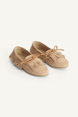 ZARA ЗАМШЕВЫЕ ЛОФЕРЫ, БЕЖЕВЫЙ