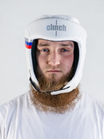 C112 Шлем боксерский Clinch Olimp белый