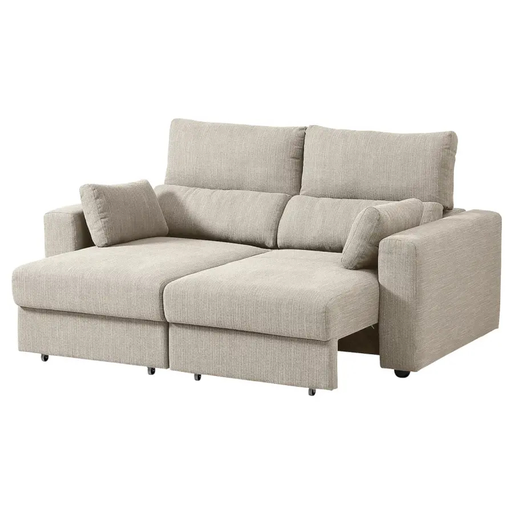 2-местный диван - IKEA ESKILSTUNA/ЭСКИЛЬСТУНА ИКЕА, 81х58х111 см, бежевый