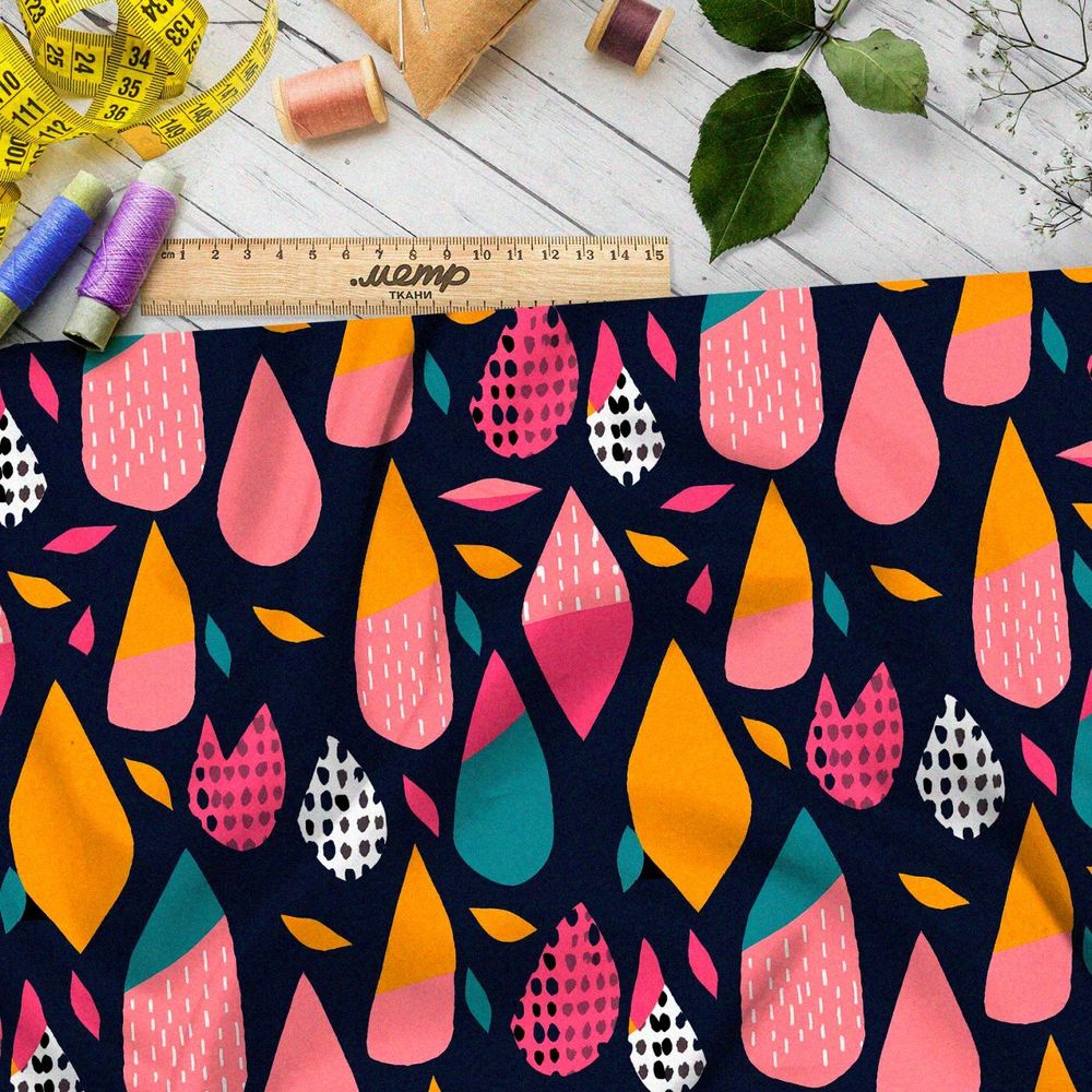 Ткань премиум таффета ароматный бриз