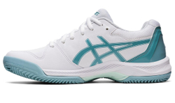 Женские Кроссовки теннисные Asics Gel-Dedicate 7 Clay - white/smoke blue