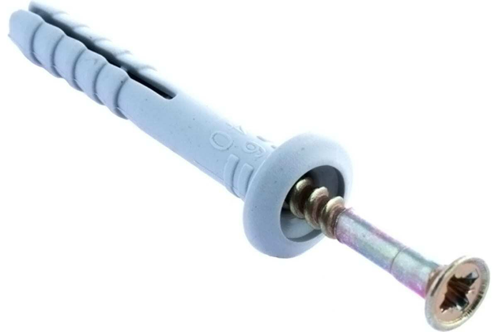 ДЮБЕЛЬ-ГВОЗДЬ СТРОЙБАТ С ГРИБ/МАНЖЕТОЙ 6Х40 5ШТ 4158