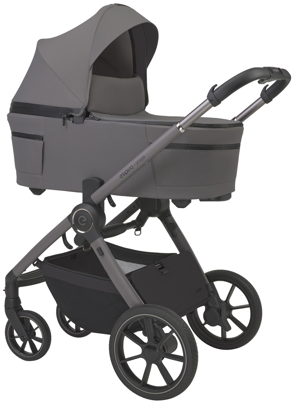 Детская коляска 3 в 1 Espiro Yoga 2026 и автокресло Pi Gray blue 217 gray zen