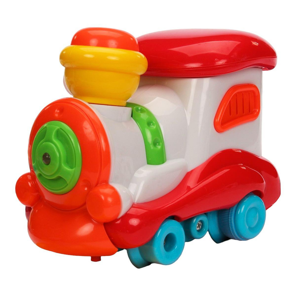 Железная дорога на бат. со светом, звуком и дымом, коробка 1388-02