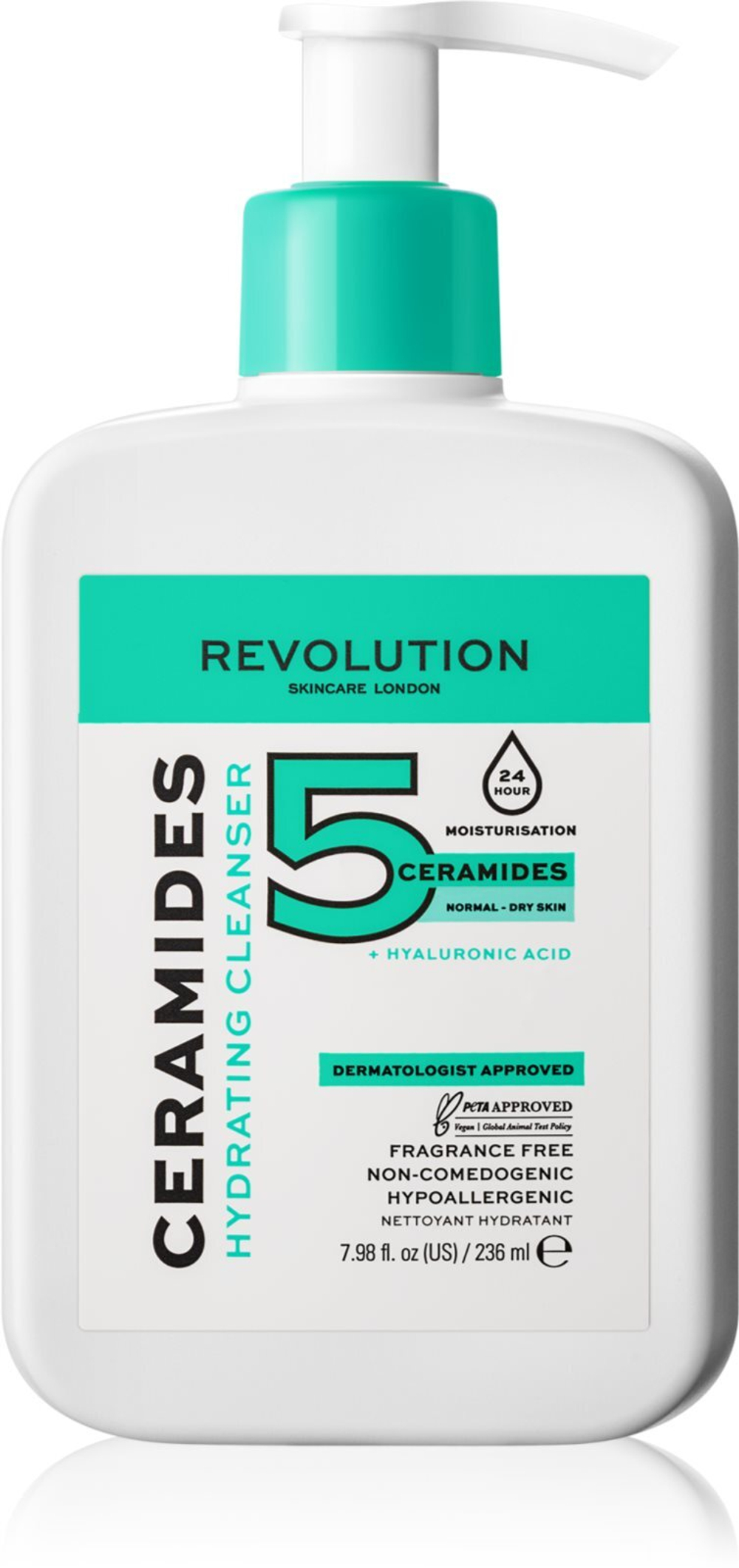 Revolution Skincare Ceramides - нежный очищающий крем с керамидами /   236  ml  / GTIN 5057566421331