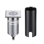 6661/1GB NATURE ODL24 729 черный/металл Встраиваемый грунтовый светильник IP67 LED 3W 4000K 60° 12V/24V INGRO (нужен драйвер 357781/357782)