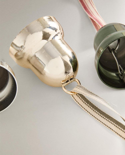 ZARA HOME НАБОР УКРАШЕНИЙ В ФОРМЕ КОЛОКОЛЬЧИКОВ (УПАКОВКА ИЗ 4 ШТУК), РАЗНОЦВЕТНЫЙ