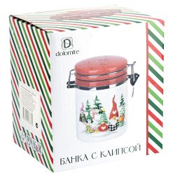 Банка для сыпучих продуктов (клипс) " " v=630мл (подарочная упаковка)
