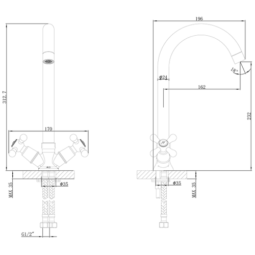 Смеситель для кухни Lemark Promotion LM6045C