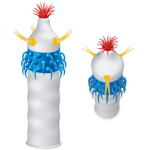 Презерватив Luxe (злой ковбой , 1 шт) (Цвет: прозрачный с синим, желтым и красным)