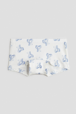 H&M Набор из пяти хлопковых трусиков, серый меланж