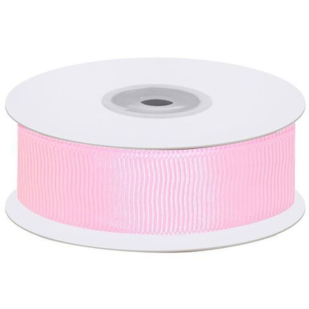Лента репсовая (2,5 см*22,85 м) Розовый, 1 шт.