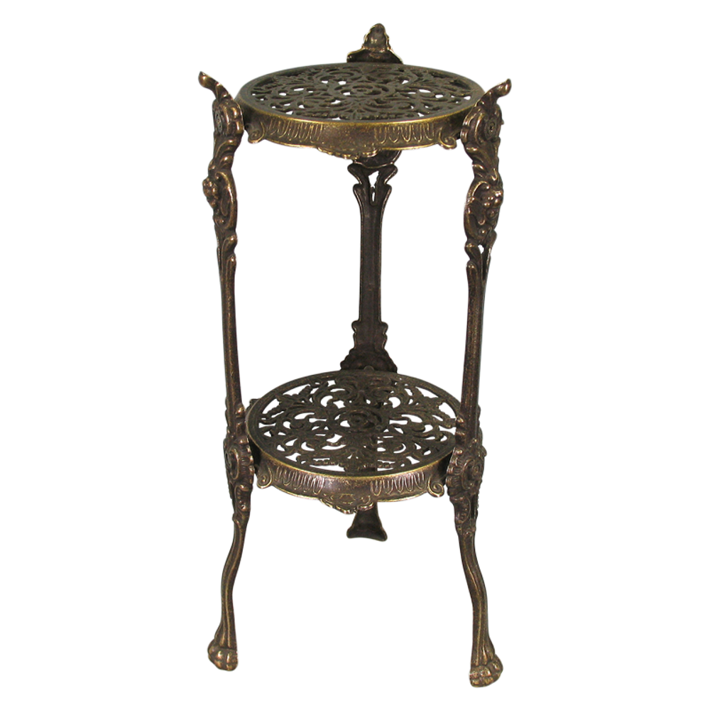 Alberti Livio Столик маленький круглый, 2 полки, 46 см