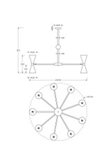 Подвесная люстра Maytoni Vesper MOD108PL-18WG