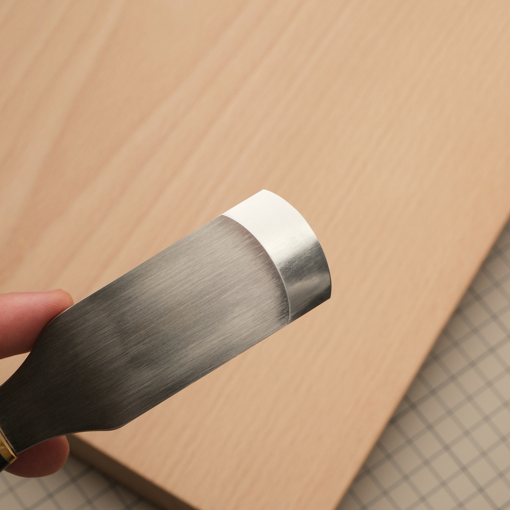 Нож прямой с закругленным лезвием для шерфовки и раскроя