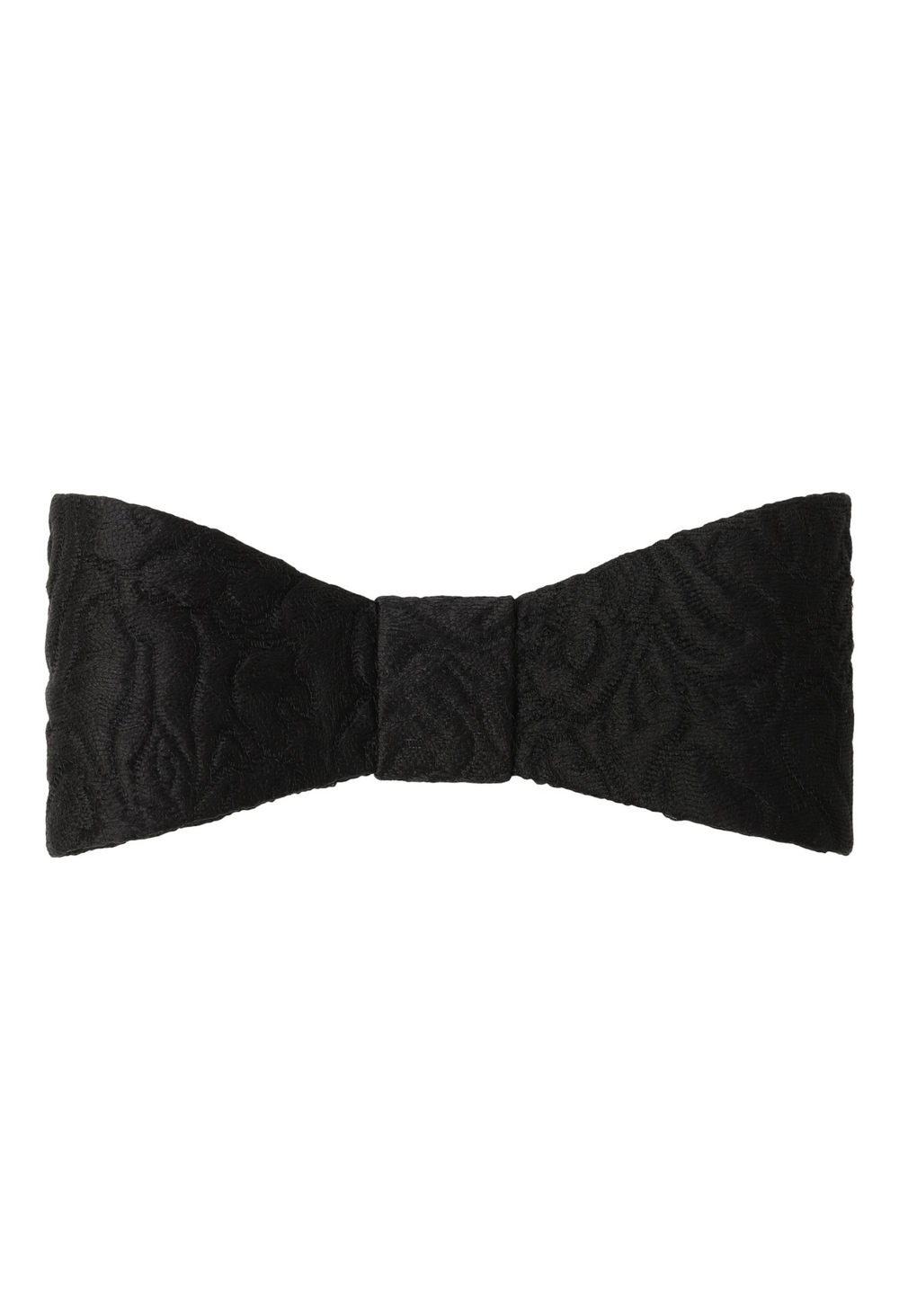 Бант-бабочка из черного жаккарда