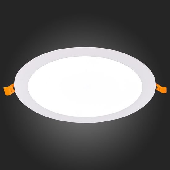 ST209.538.18 Св-к встр. Белый LED 1*18W 3000K 1 296Lm Ra80 110° IP20 D225xH8 90-265V Встраиваемые светильники