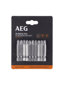 Биты 10 шт, PZ3, 50 мм AEG ASDPZ35010 4932479516