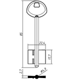 Заготовка сувальдного ключа 10667 ГАРДИАН-2 GRD2D