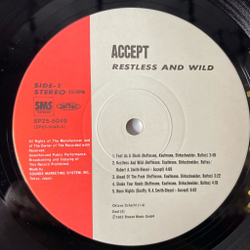 Винтажная виниловая пластинка LP Accept Restless And Wild (Japan 1983) (Obi) Fast As A Shark