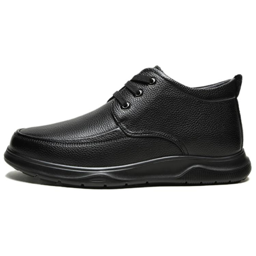 Mulinsen Top Grain Cow Leather Men"s Casual Shoes Men"s Black
