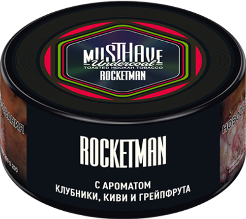М. Табак для кальяна Must have Rocketman (Клубника, киви, грейпфрут) 25гр