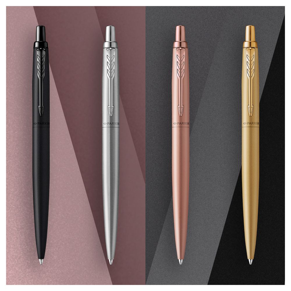 Ручка шариковая Parker "Jotter XL Monochrome Pink Gold" синяя, 1,0мм, кнопочн., подарочная упаковка