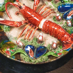 Декоративная тарелка «Омар на песке»