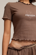 Футболка из жатого хлопка