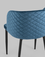 Стул Оскар велюр сине-зеленый