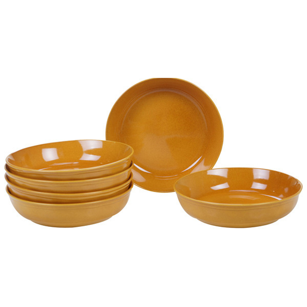 Тарелка суповая Certified Int. Осенние поля 22см охра