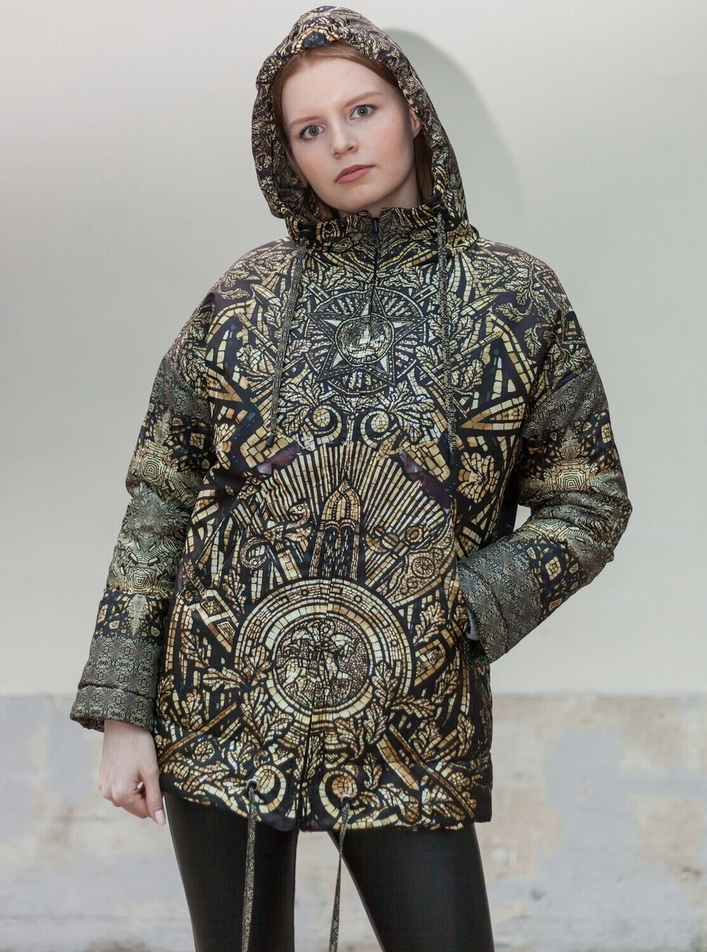 Куртка "Три Империи", по мотивам мозаик П. Корина в подземном вестибюле станции метро "Комсомольская"