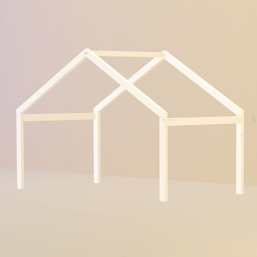 Надстройка к кровати домику Фиона из сосны белая