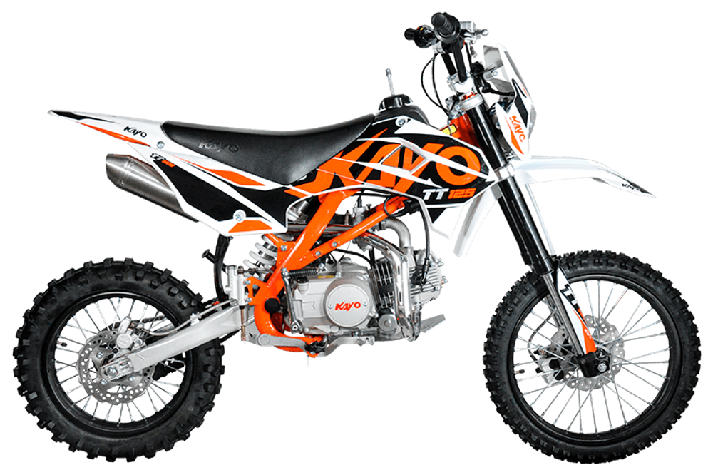 Питбайк KAYO BASIC TT125EM 17/14 KRZ (механ. сцепл., эл. стартер 2022 г.)