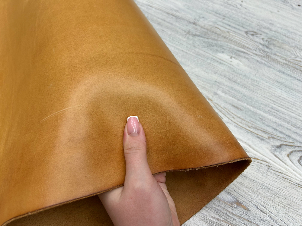 Кожа от фабрики Ecopell Монтерия цв. Бежевый / Monteria Wax Natura, тощ. 2,3-2,5 мм