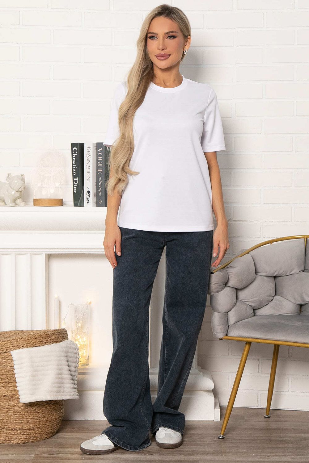 Футболка базовая (белая) Б14943-10М LT Collection