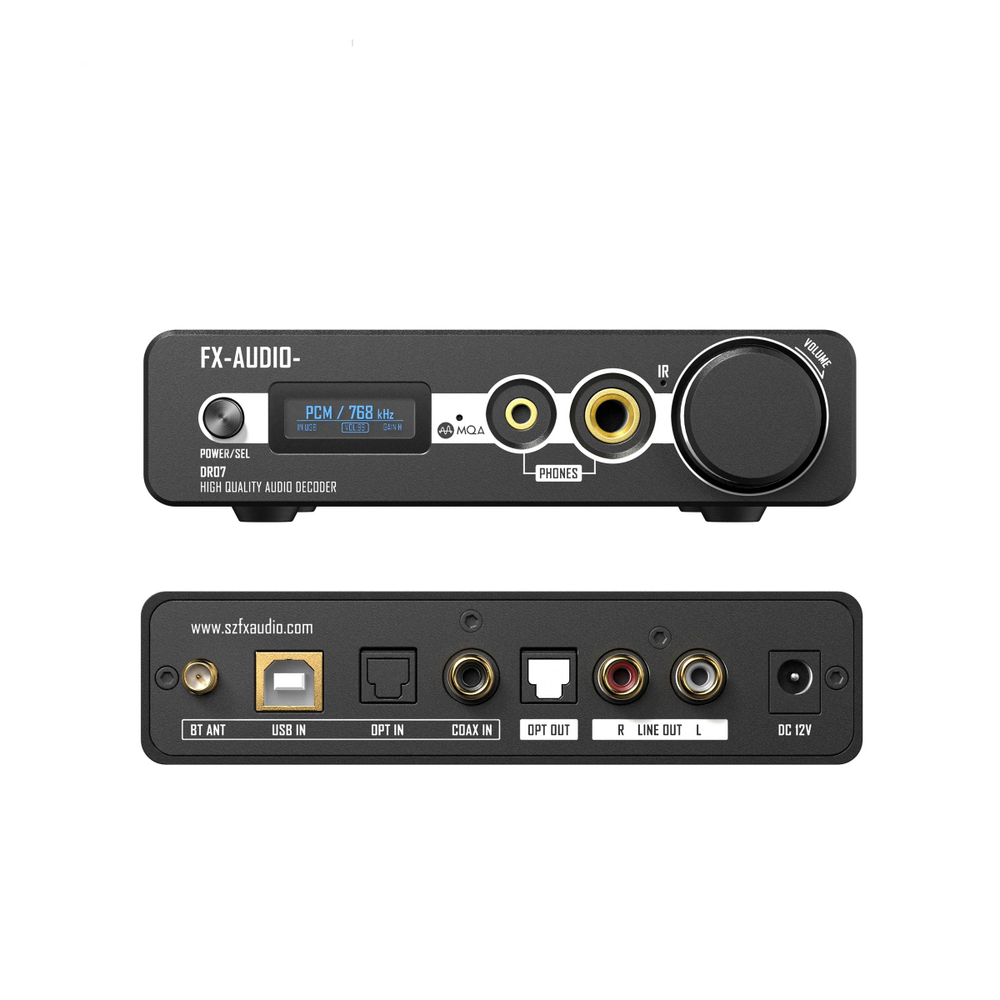 ЦАП FX-Audio DR07, цифро-аналоговый преобразователь, Bluetooth