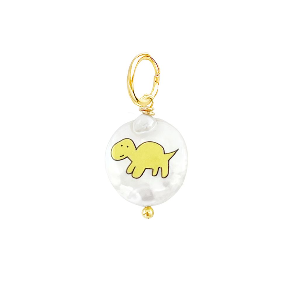 Подвеска жемчуг с изображением Dino