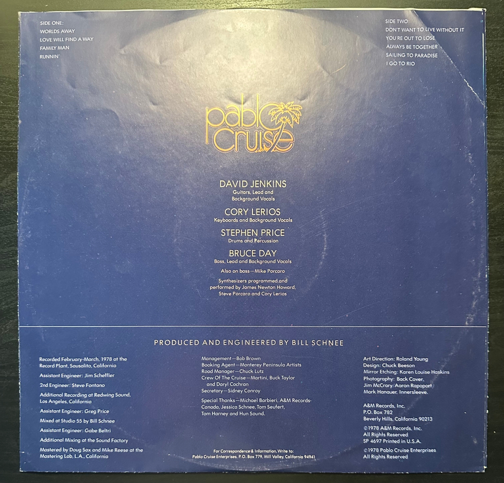 Pablo Cruise - Worlds Away (США 1978г.)