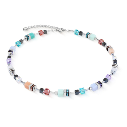 Колье Coeur de Lion Multicolour Pastel Silver 3017/10-1580