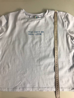 Футболка Befree короткая, с забавной надписью 50 размер