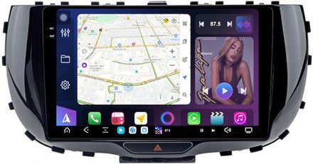 Магнитола для KIA Soul 3 2019+ - FarCar XXL1214M монитор 9.5" 2K QLED на Android 13, TS20, 8+256Гб, CarPlay, 4G SIM-слот