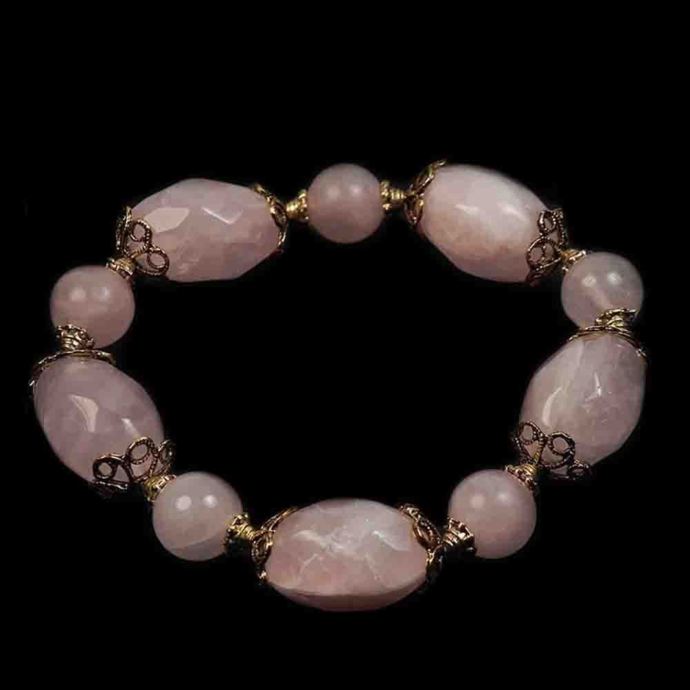 Браслет "Ришелье" розовый кварц