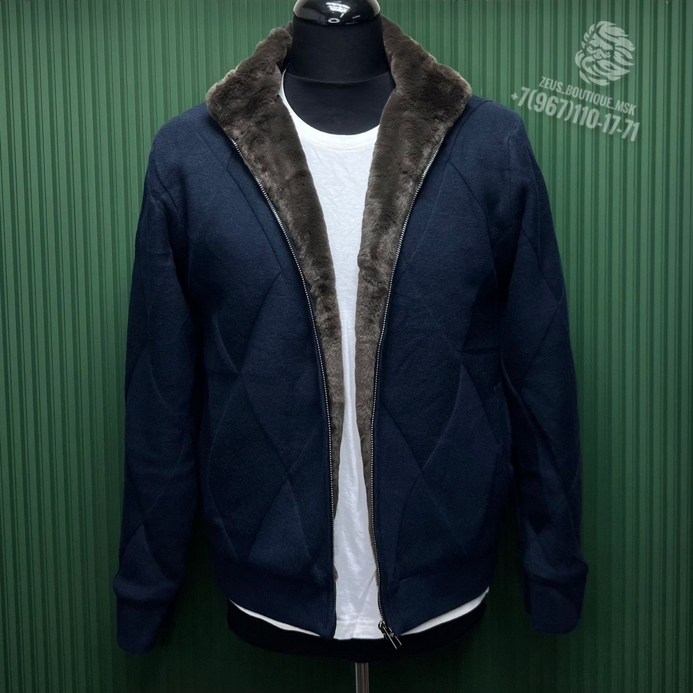 Кардиган с мехом Loro Piana