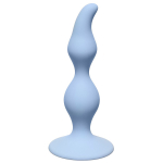 Голубая анальная пробка 12,5см Lola Games Curved Anal Plug Blue 4105-02Lola