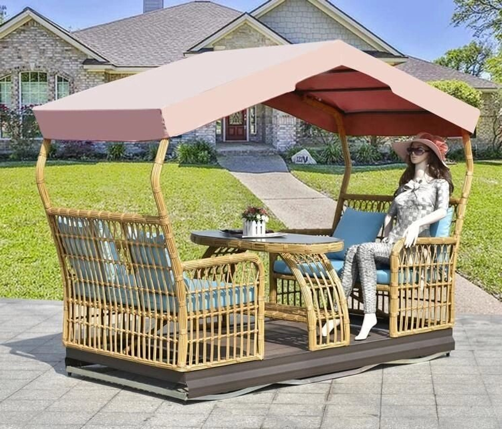 Маятниковые качели Bamboo для сада и дома, бежевый