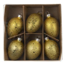 GAEM Набор из 6-ти изделий декоративных подвесных "Яйцо" (4*6,5), L14 W14 H4,5 см