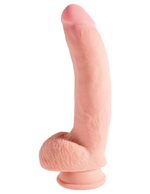Фаллоимитатор King Cock Plus 10" Triple Density Cock with Balls - Flesh Pipedream 572121PD