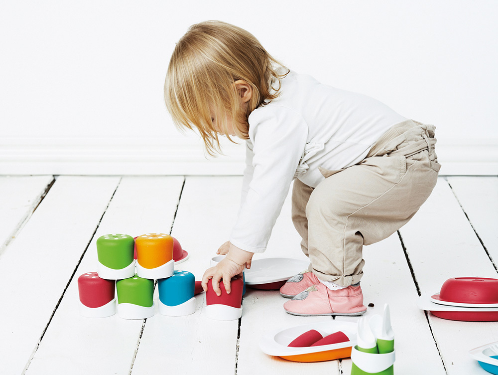 Набор столовых приборов детский оранжевый