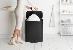 Мусорный бак Bo Pedal Bin 60л Brabantia Черный матовый